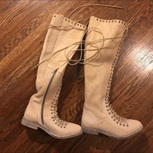 Free People stone washed combat boots